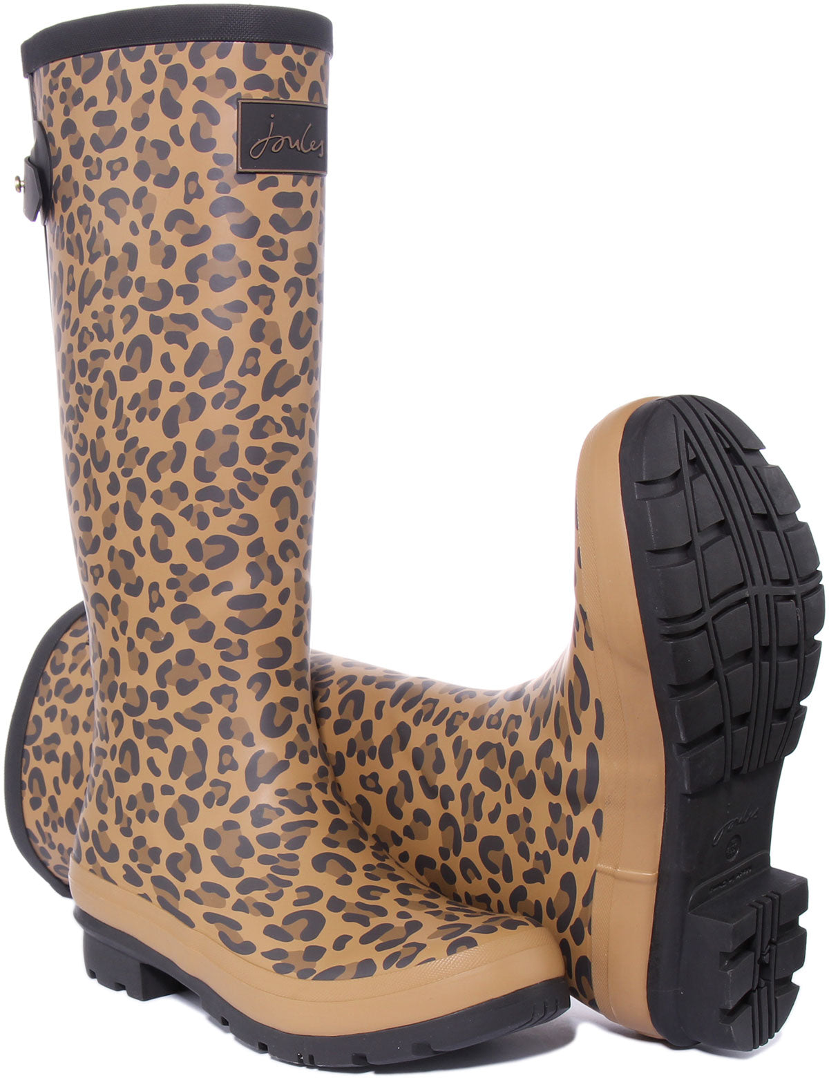 Joules Welly Print In Leopard For | Womens Tall Welly Boots – 4feetshoes