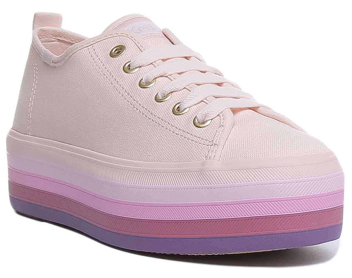 Keds Tripple Up Zapatillas con cordones y suela de plataforma de color –  4feetshoes