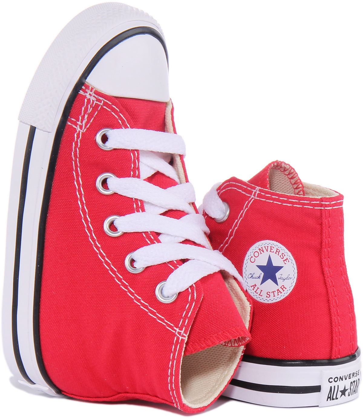 Converse Star Core In Red For Infants | Lace Up High Top Trainer –