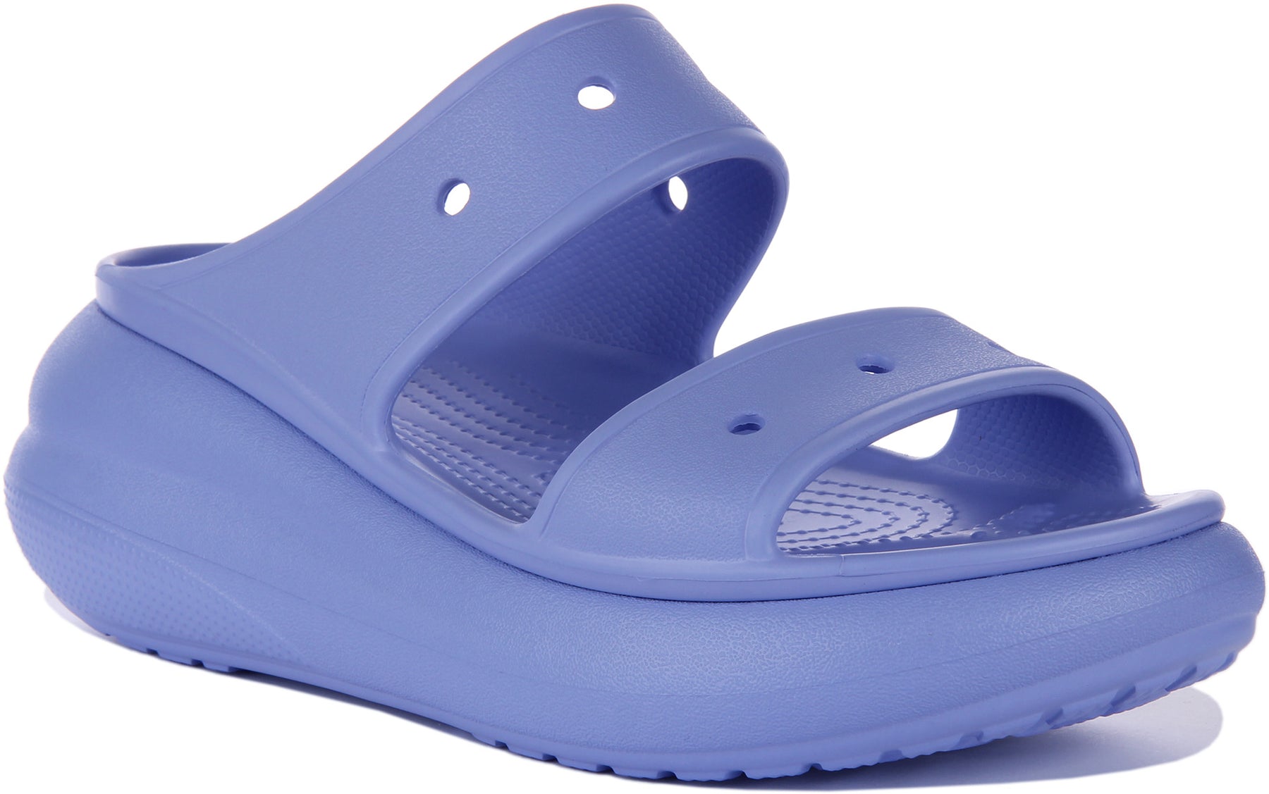 Crocs Classic Crush Jelly In Sky Blue | Womens Flatform 2 Bar Sandals –  4feetshoes