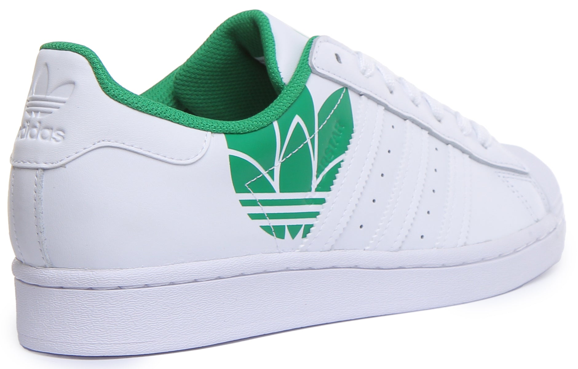 Adidas Superstar In White Green For Men – 4feetshoes