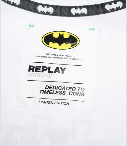 Replay The Joker T Shirt In White Red For Men | Batman Tribute