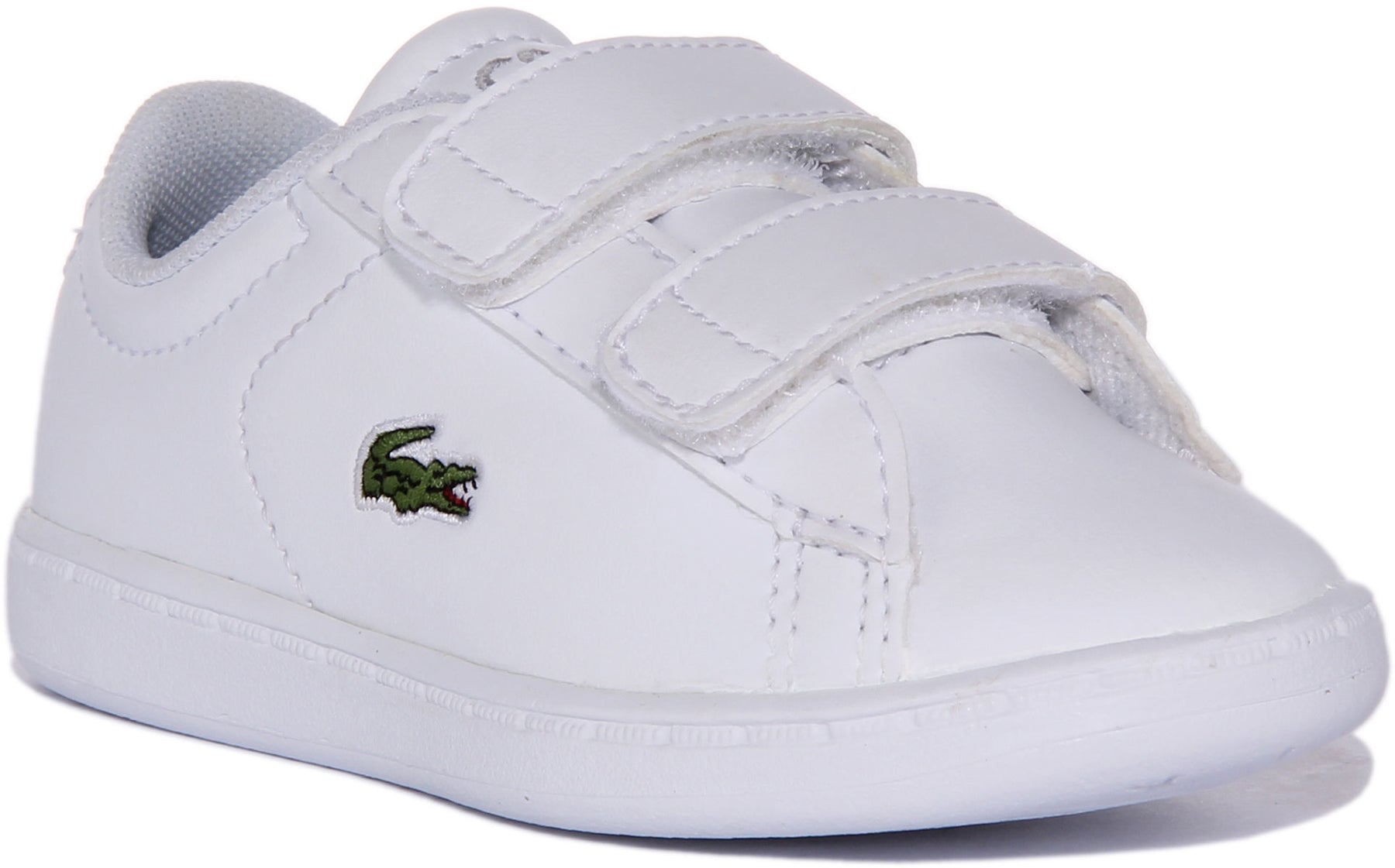 Lacoste Carnaby In White Infants | Dual Strap Shoes 4feetshoes