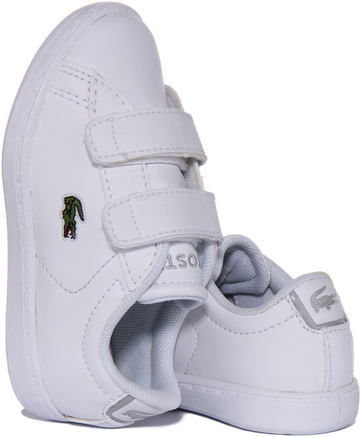 Lacoste Carnaby In White Infants | Dual Strap Shoes 4feetshoes