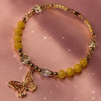 Yellow Jade Anklet | Jewelry