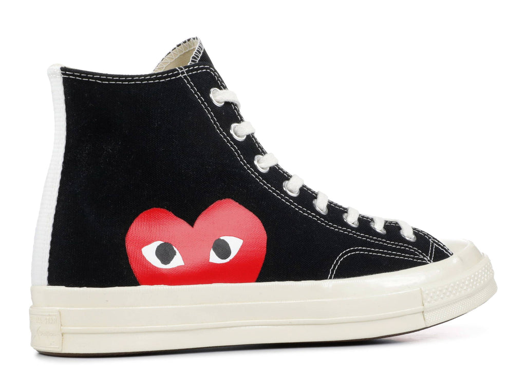 black cdg high tops