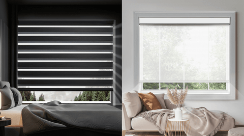blackout shades versus light filtering window blinds