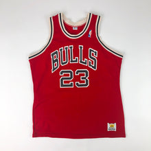 Load image into Gallery viewer, VTG NBA Chicago Bulls Red Michael Jordan 23 Sand-Knit Jersey + Shorts Adult Large

