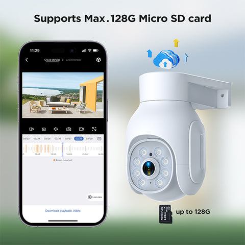 Wireless Outdoor Security Camera with Smart Motion