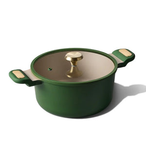 Carote 5QT Nonstick Stock Pot with Lid, 9.5-Inch Soup Pot, Induction Compatible Cookware,Green - Carote Official