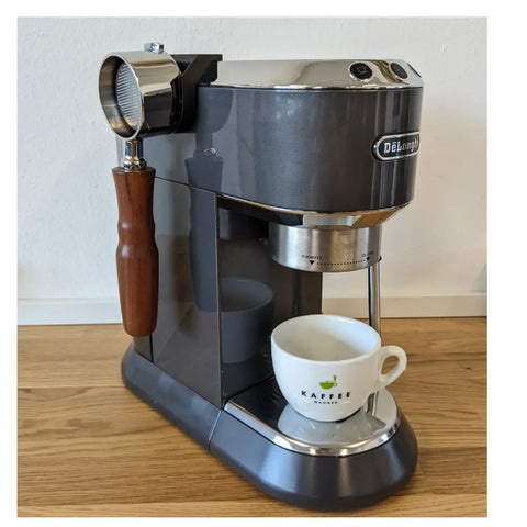 Aoresac Siebträger 51mm, Kaffeebodenloser Siebträger aus Zinklegierung mit  Filterkorb und Holzgriff für Espressomaschine Kompatibel mit Delonghi EC680  EC685 : : Küche, Haushalt & Wohnen