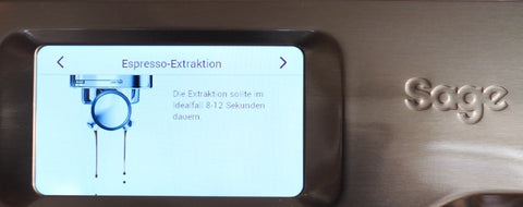 Extraction time Sage Barista Touch