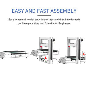 JGMaker A5S : Easy to assemble with only three steps