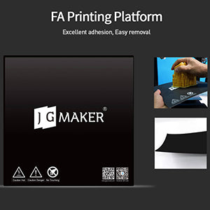 JGMaker Magic 3d printer: Removable FA printing platform