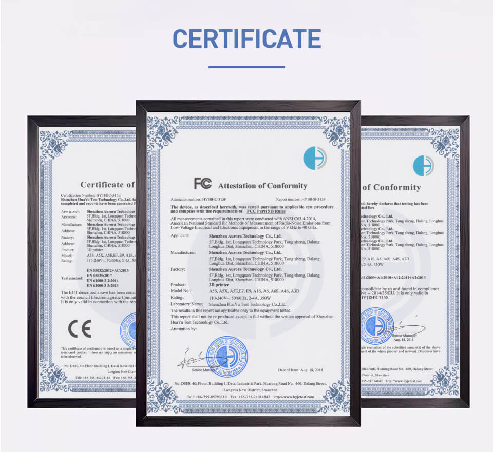 JGMaker A5S certification