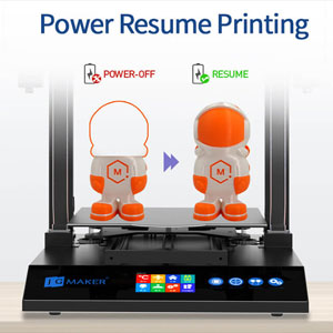 JGMaker Artist-D Pro : Power Resume Printing Function