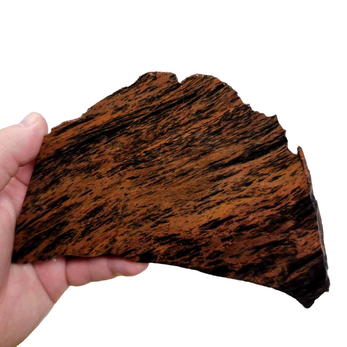 TriFlow Mahogany Obsidian Slab! Lapidary Stone Slab!