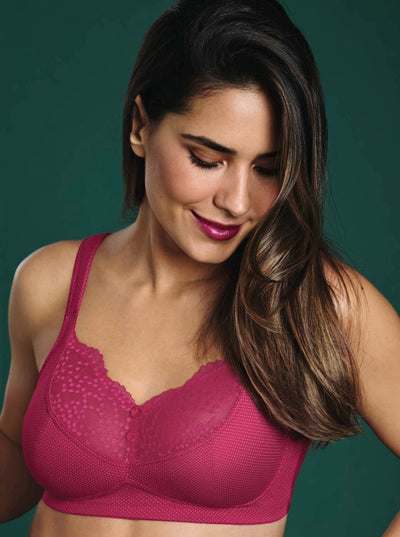 Anita Care Fleur Wire Free Mastectomy Bra - Berry 5754X – Breast