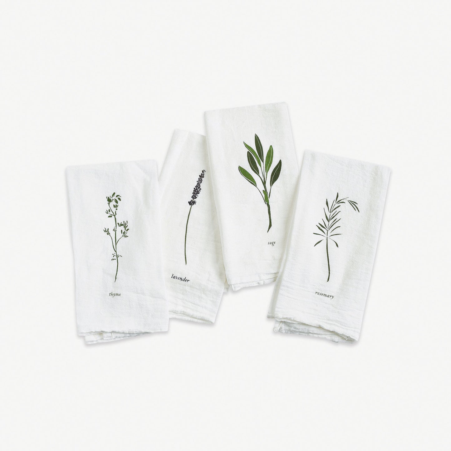 Thyme and Sage Cotton Kitchen Towels