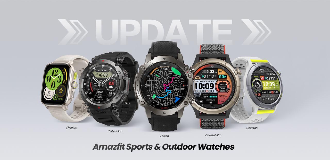 Amazfit Sports and Outdoor watches update