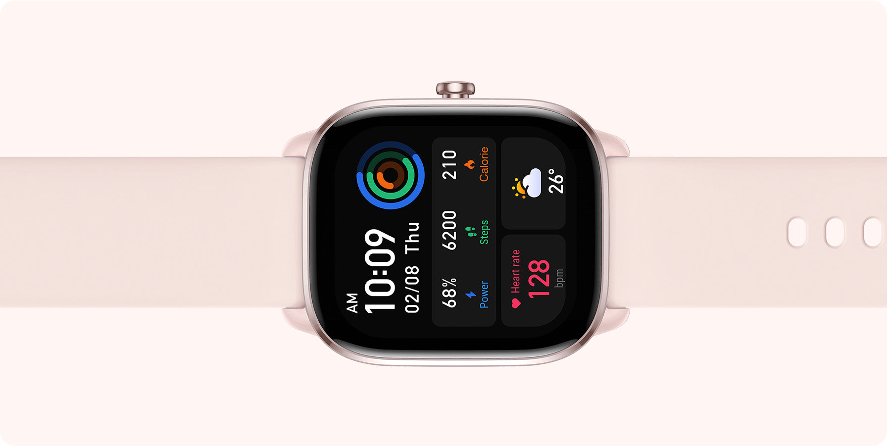 Amazfit GTS 4 Smartwatch - Infinite Pink - Forestals