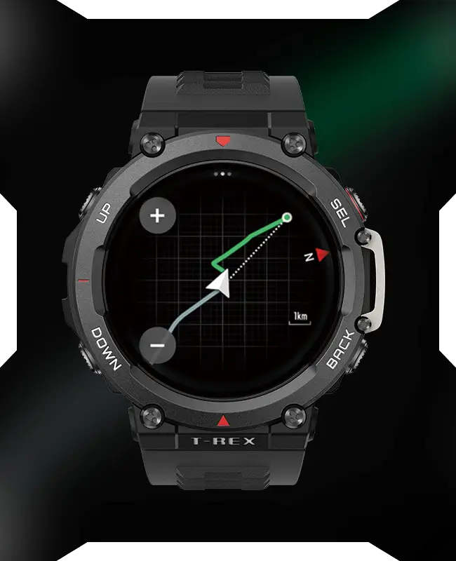  Amazfit T-Rex 2 - Reloj inteligente para hombre, doble