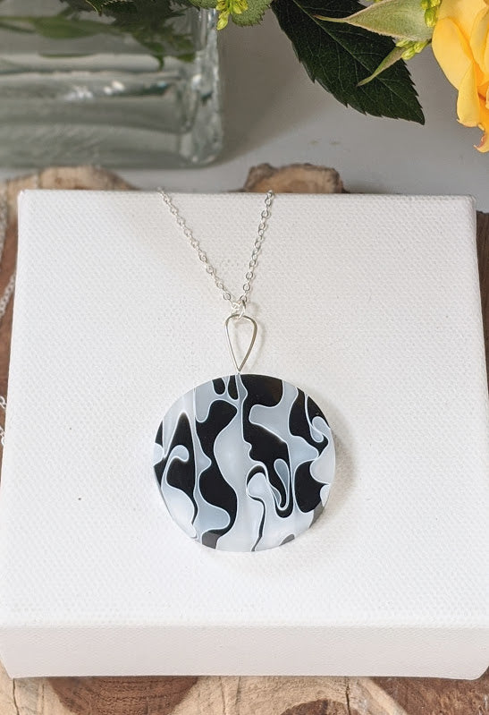 The Happy Cow Resin And Sterling Silver Necklace