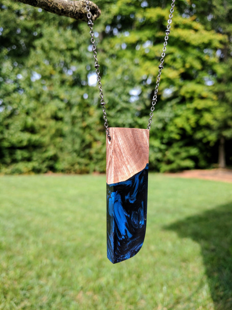 Maple Wood and Resin Pendant Muro Jewelry