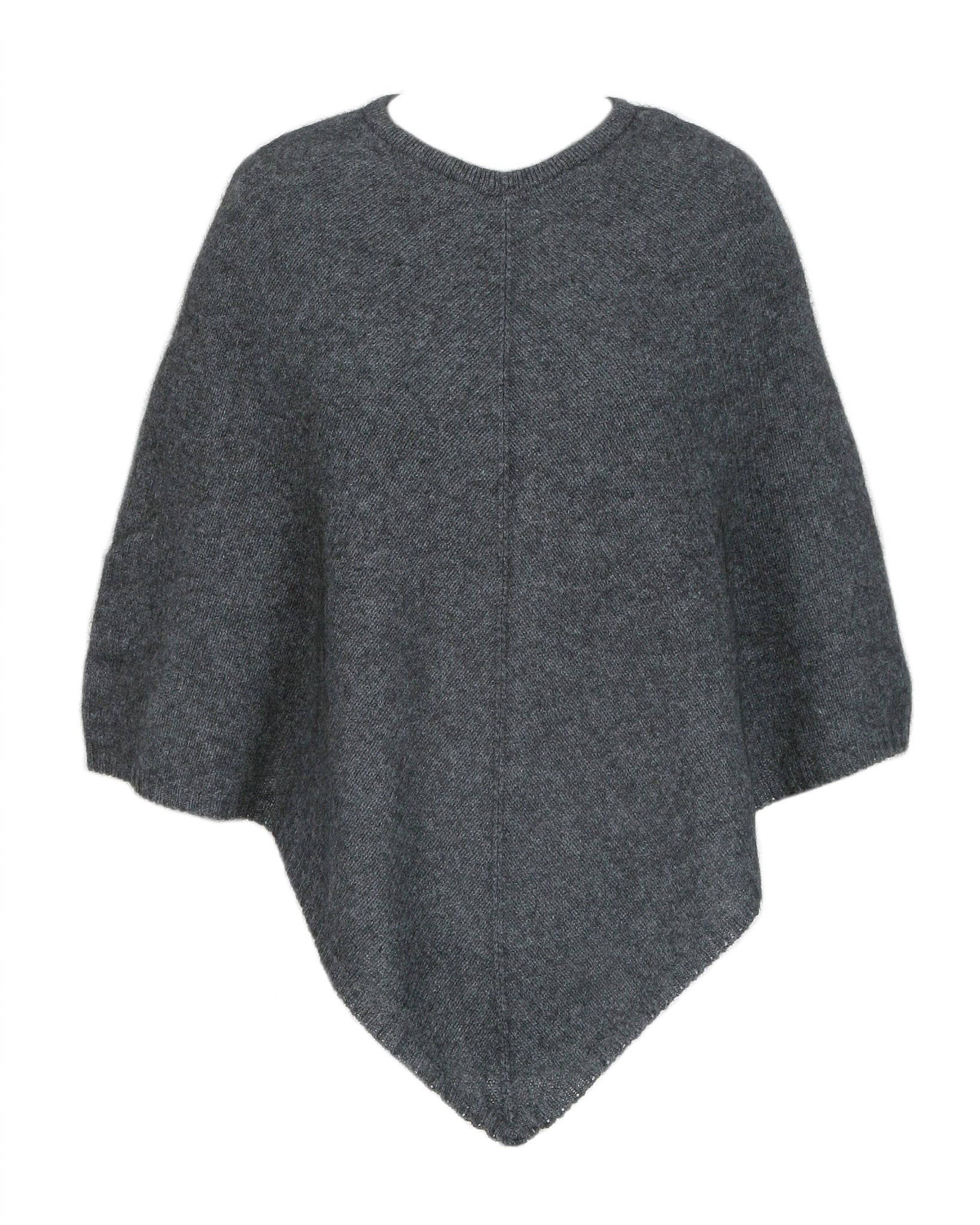 Possum Merino Plain Poncho - Lothlorian Knitwear – Possum Boutique NZL