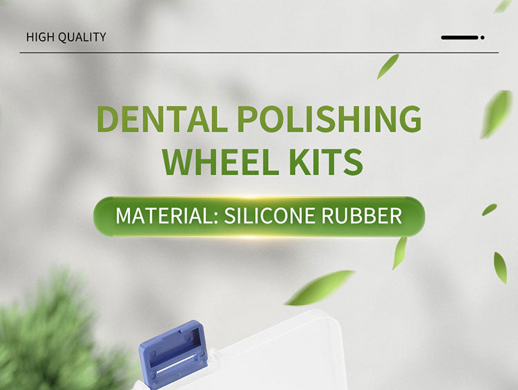 Dental Polishing Wheel Kits Silicone Rubber HP 2.35mm - azdentall.com