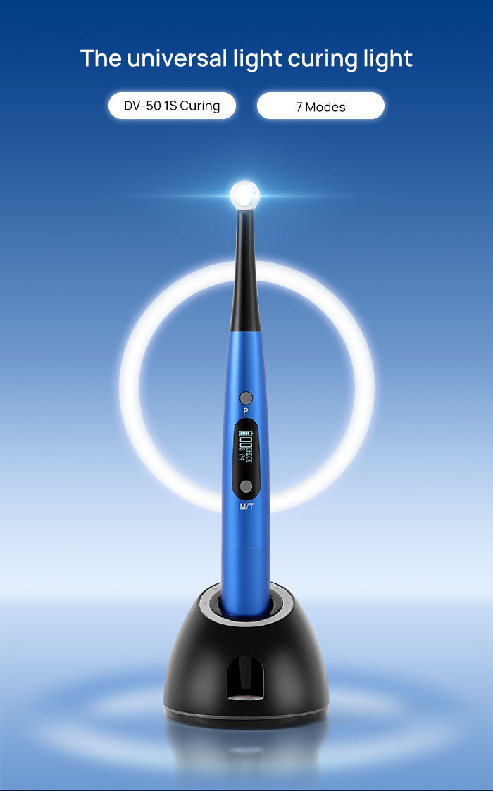 Broad Spectrum 1 Second LED Curing light,Dental Cordless Curing Light,10W  Super Power,Two Curing Modes,With Caries Detector Function