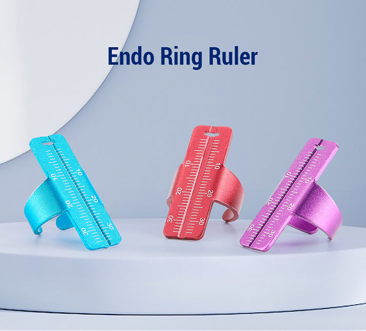 Dental Rulers Aluminium Alloy Endo Colorful Ring Rulers Root Canal Measuring Tools - azdentall.com