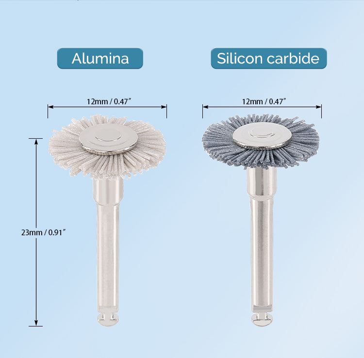 Dental Polishing Brush Alumina/ Silicon Carbide 5pcs/Pack - azdentall.com