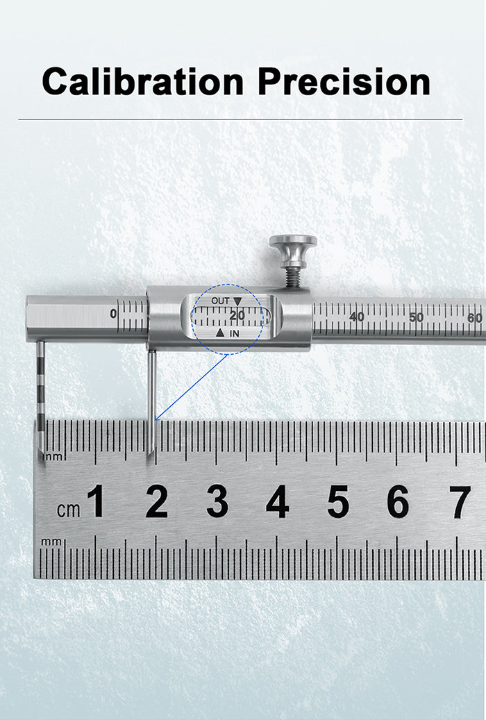 Dental Precision Measuring Ruler Span Measure Scale Endodontic Instrum