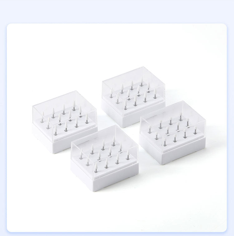 AZDENT Dental Fine Polishing Kit White Stones FG Burs For High Low Speed Handpiece 12pcs/Kit - azdentall.com