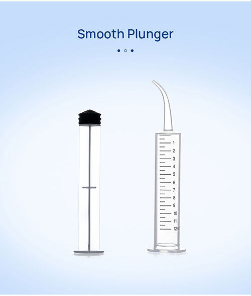 Dental Irrigation Utility Syringes with Curved Tip and Measurement 12cc 2 Diameters 100 Pcs - azdentall.com