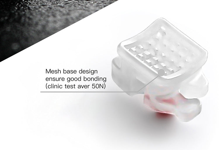 AZDENT Dental Self-ligating Ceramic Brackets Clear Roth/MBT 0.022 with hook 3,4,5 - azdentall.com
