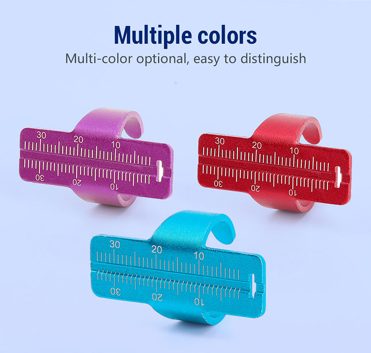 Dental Rulers Aluminium Alloy Endo Colorful Ring Rulers Root Canal Measuring Tools - azdentall.com