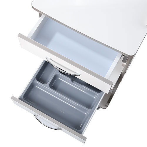 AZDENT Dental Mobile Cart Metal Built-in Socket With Auto-water Bottle Supply System - azdentall.com