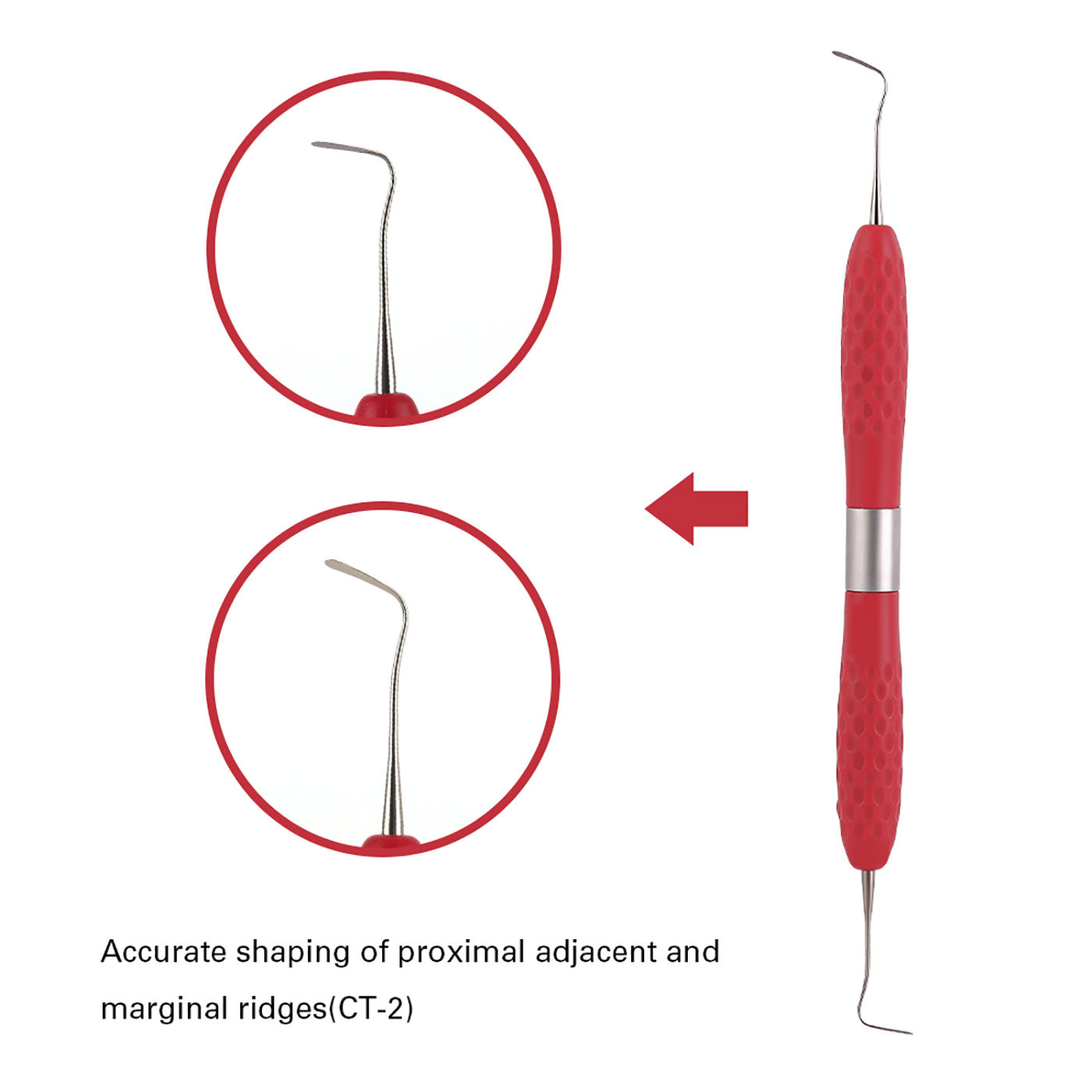 Dental Resin Filler Aesthetic Restoration Silicone Handle 1PC