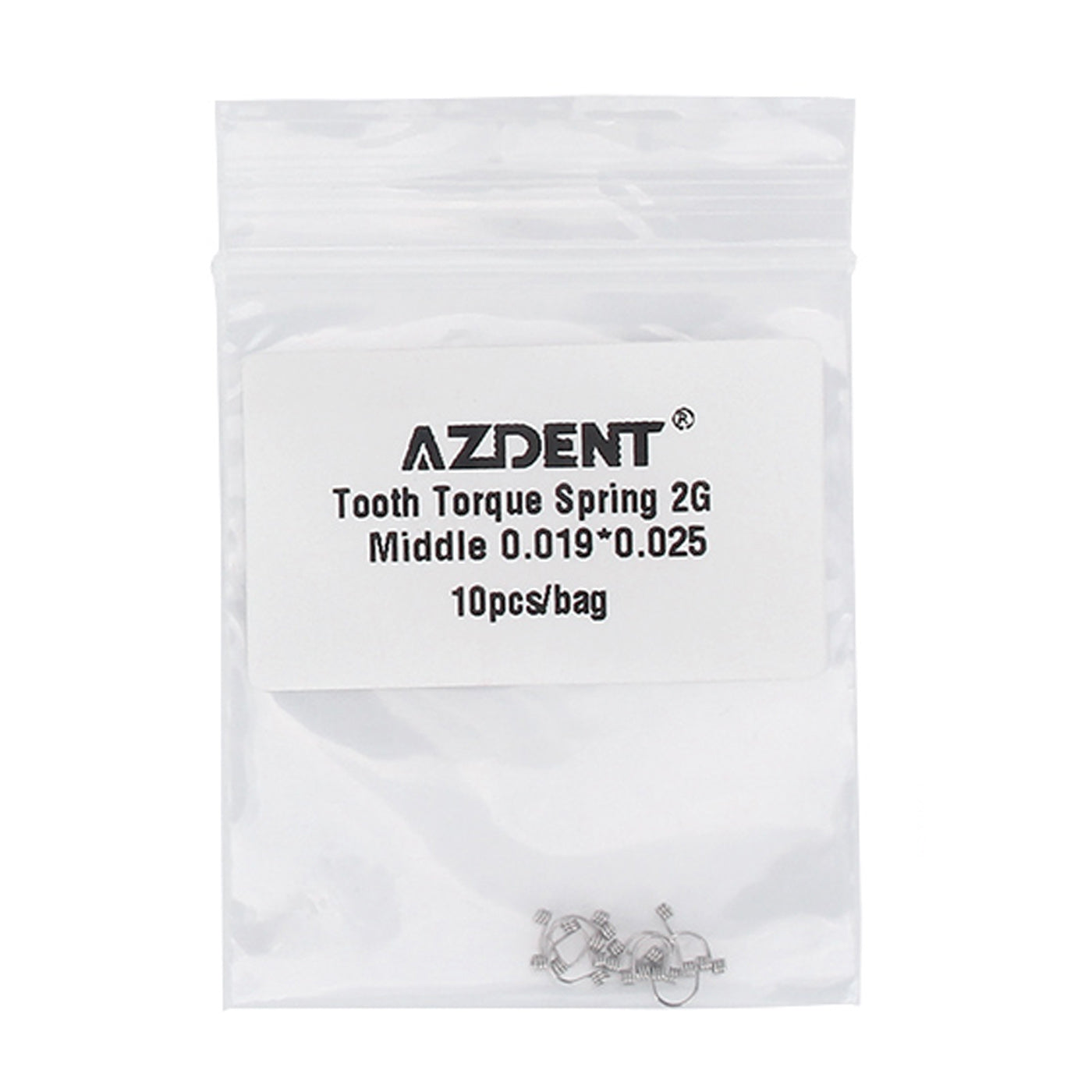 Dental Tooth Torque Rectangular Spring 2G Middle 0.019 x 0.025 10/Bag