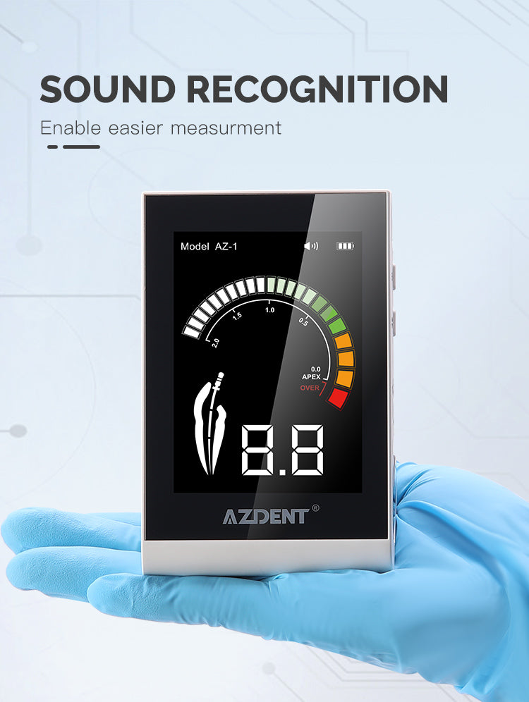 AZDENT Dental Endodontic Apex Locator Root Canal Measurement Tool Multi-color Screen Touch Inductive Button - azdentall.com