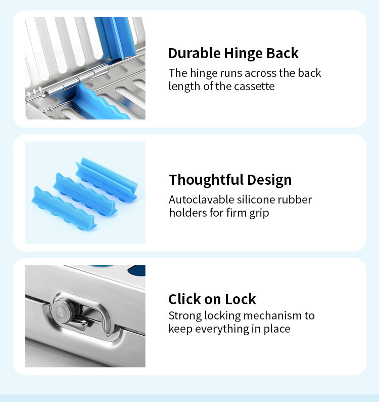 Dental Instrument Disinfection Box Sterilization Rack Autoclavable Tray 5 /10 /20 Grids - azdentall.com