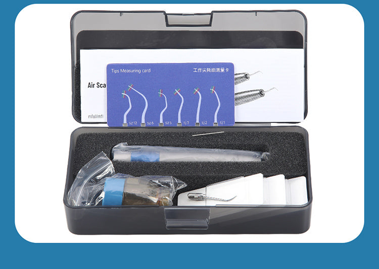 Dental Air Scaler Handpiece with Fiber Optic 3 Power Levels 3 Tips - azdentall.com