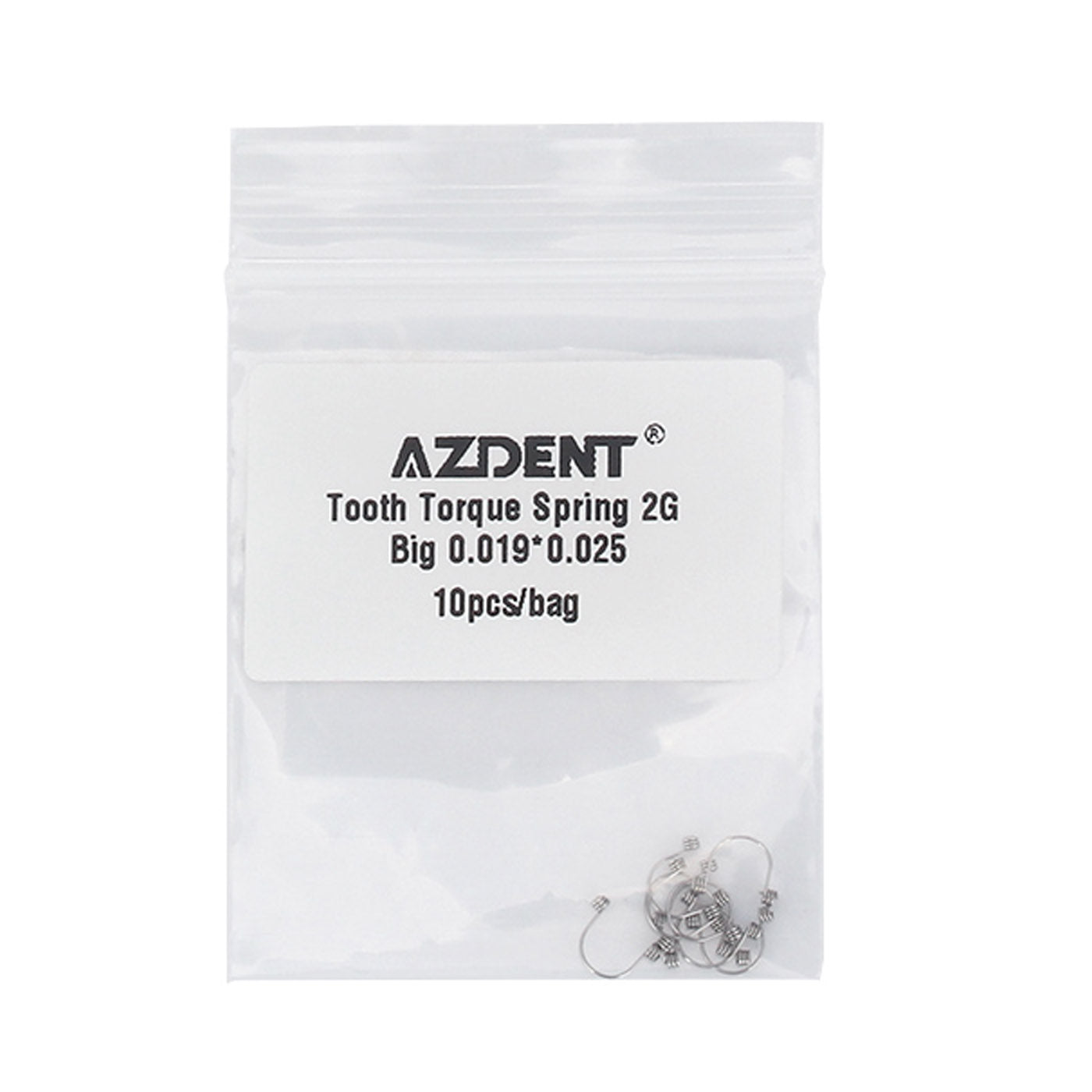 Dental Tooth Torque Rectangular Spring 2G Big 0.019 x 0.025 10/Bag