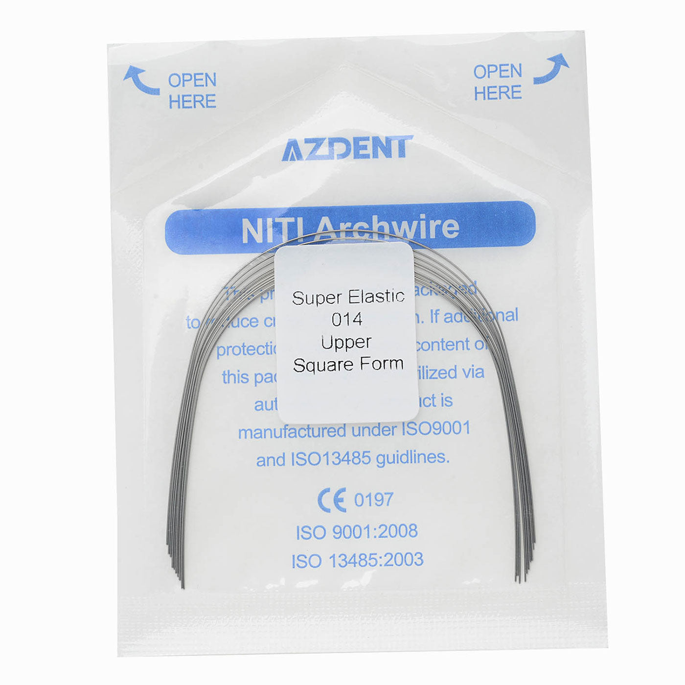 10 Pcs U/L Dental Ortho Super Elastic Niti Arch Wire Round  Ovoid/Natural/Square