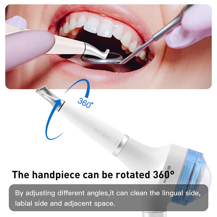 AZDENT Dental Air Polisher Prophy Teeth Whitening A1 Detachable 360° Rotating Handpiece 4 Holes - azdentall.com