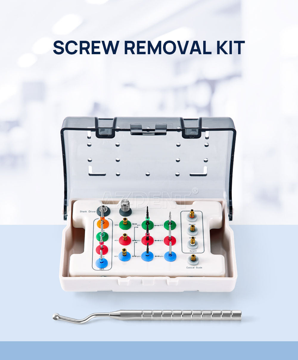Universal Dental Implant Screw Removal Kit
