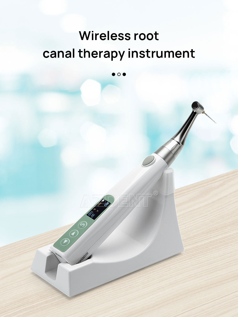 Dental Wireless Endo Motor With Builtin Apex Locator 360° Adjustable Handpiece 2 In 1 Endo System With Reciprocation Function-azdentall.com