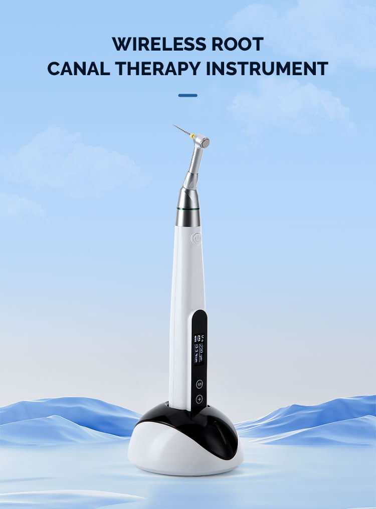AZDENT Dental Wireless Endodontic Motor Root Canal Treatment With 16:1 Electric Contra Angle 9 Programs - azdentall.com
